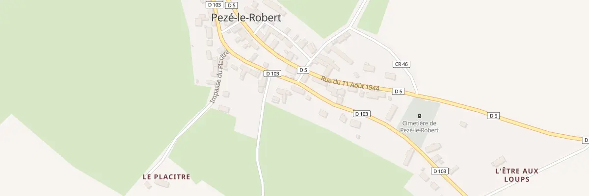 Plan du 22 Rue de la Gare à Pezé-le-Robert