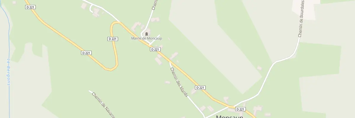 Plan du 4 Rte du Bearn à Moncaup