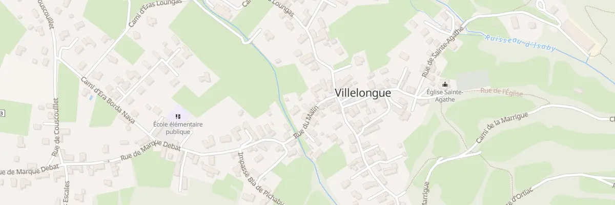 Plan du 6 Rue du Malin à Villelongue