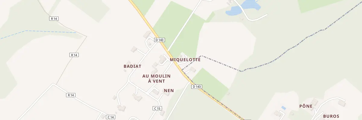 Plan du 2 Rte de Laujuzan à Caupenne-d’Armagnac