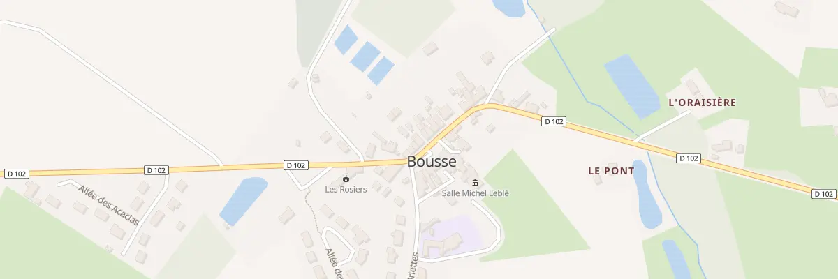 Plan du 20 Rue le Royer De La Dauversiere à Bousse