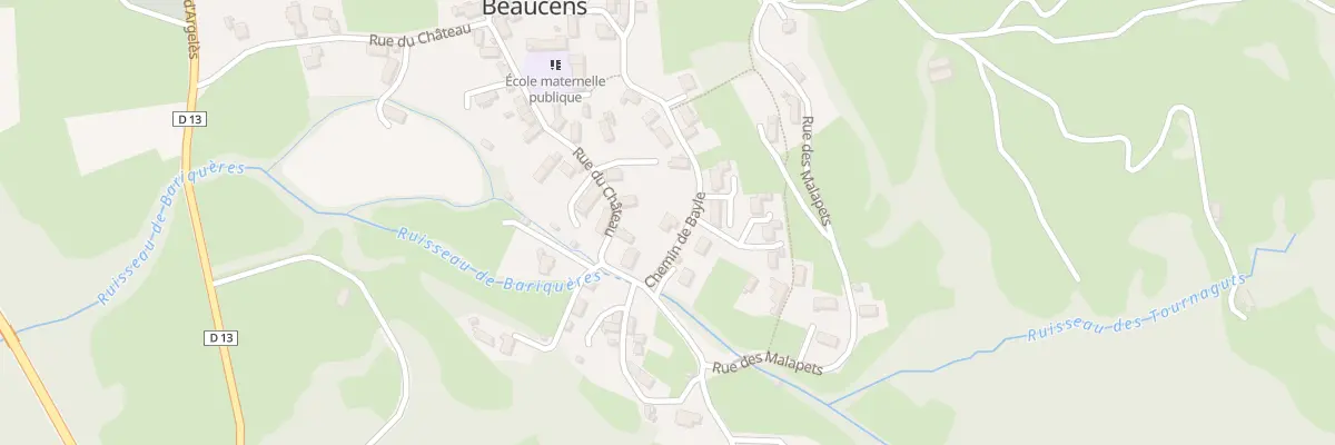 Plan du 24 Che de Bayle à Beaucens