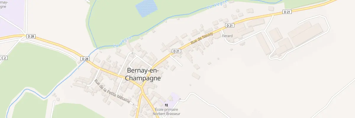 Plan du 16 Rue de Neuvy à Bernay-Neuvy-en-Champagne