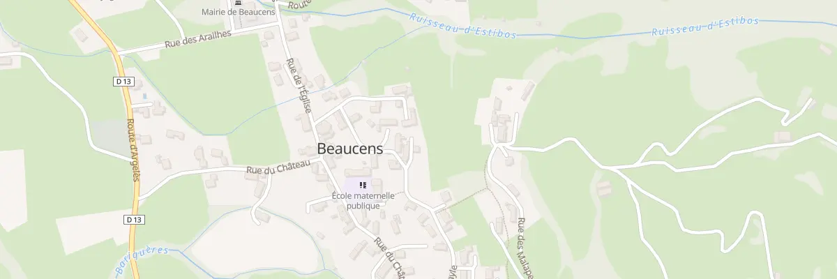 Plan du 19 Che de Bayle à Beaucens