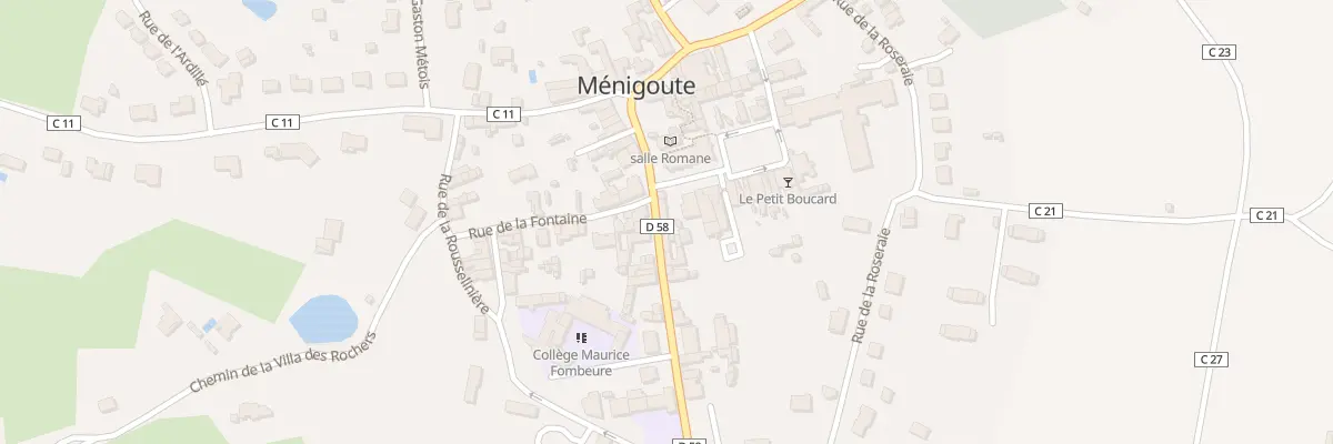 Plan du 3 Rue de Saint-Maixent à Ménigoute