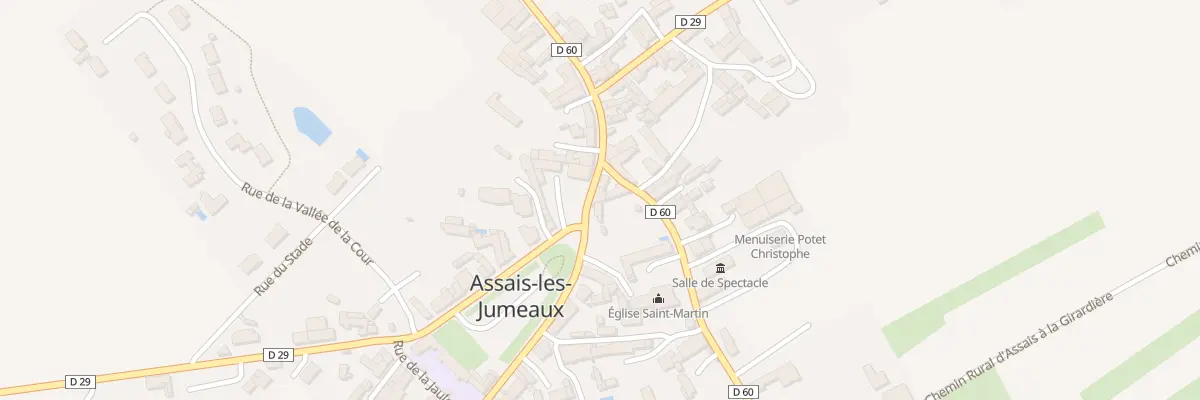 Plan du 2 Rue de la Croix Blanche à Assais-les-Jumeaux
