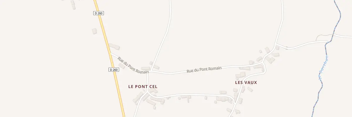 Plan du 139 Rue du Pont Romain à Ravigny