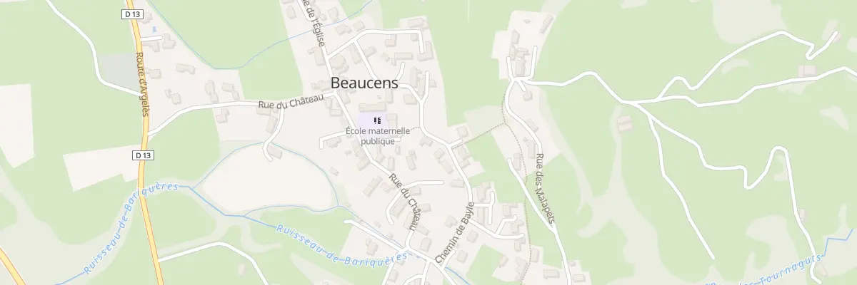 Plan du 14 Che de Bayle à Beaucens