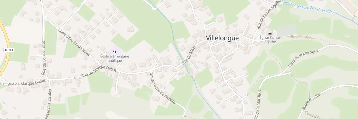 Plan du 12 Rue du Malin à Villelongue