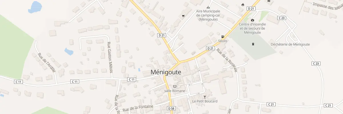 Plan du 5030 Rue de Parthenay à Ménigoute