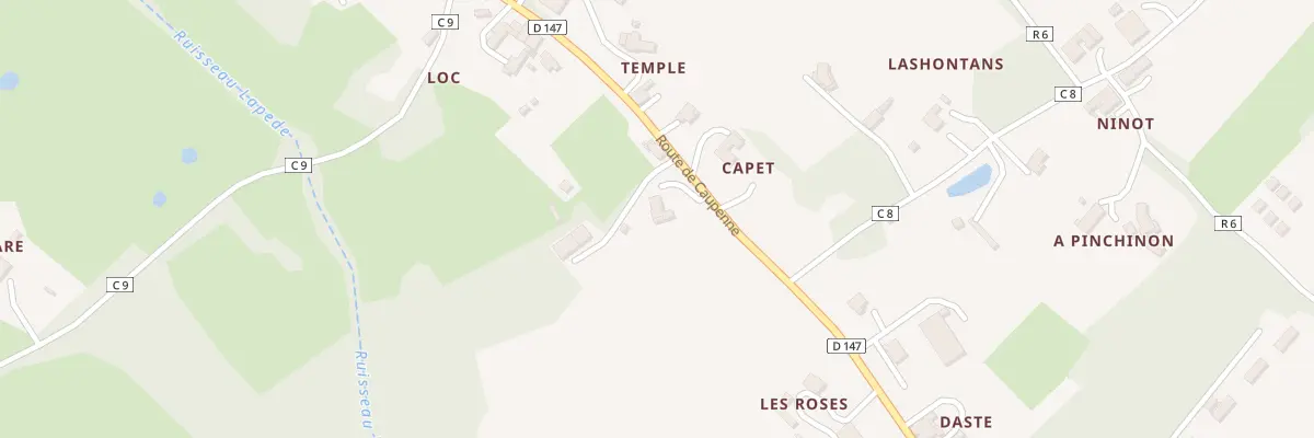 Plan du 19 Rte de Caupenne à Caupenne-d’Armagnac