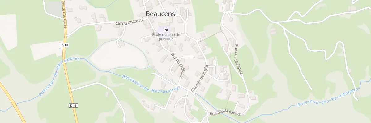 Plan du 27 Rue du Château à Beaucens