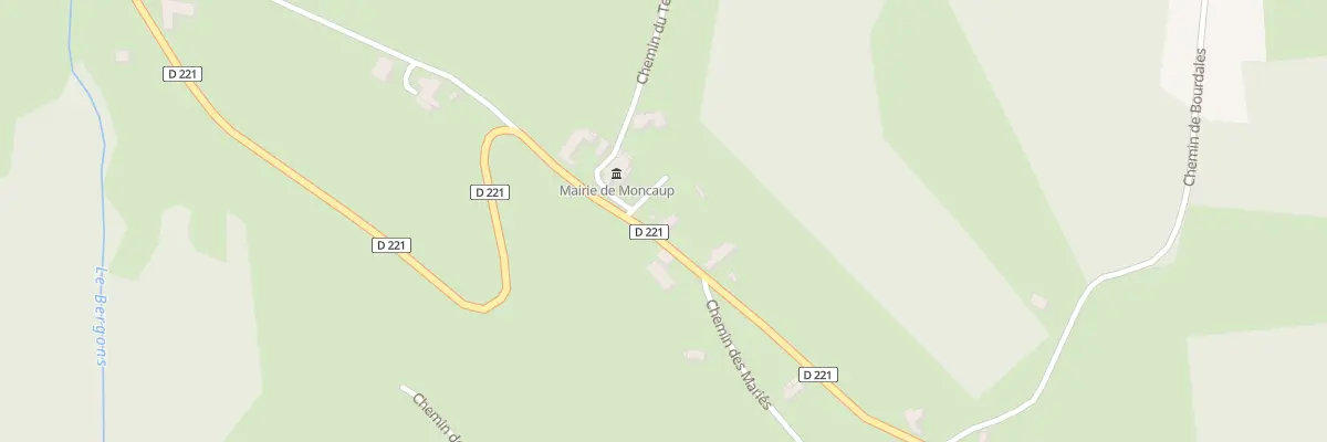 Plan du 6 Rte du Bearn à Moncaup