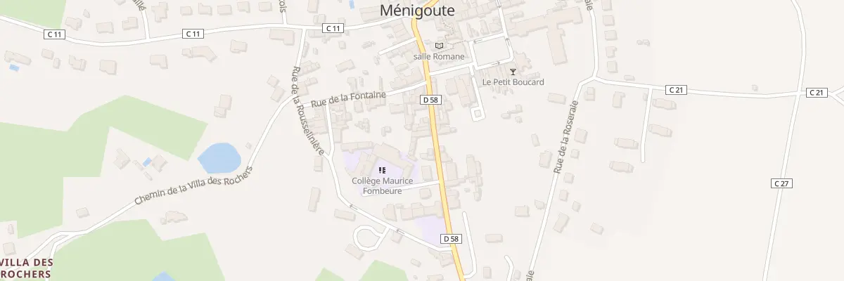 Plan du 28 Rue de Saint-Maixent à Ménigoute