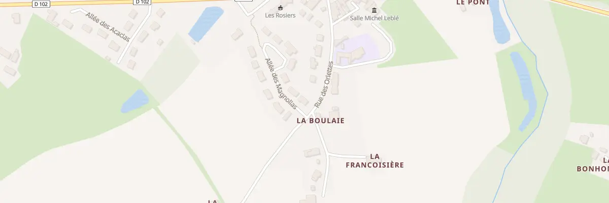 Plan du 2 All des Magnolias à Bousse