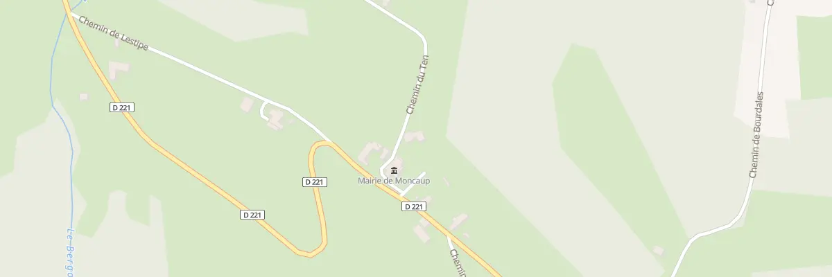 Plan du 2 Che du Ten à Moncaup