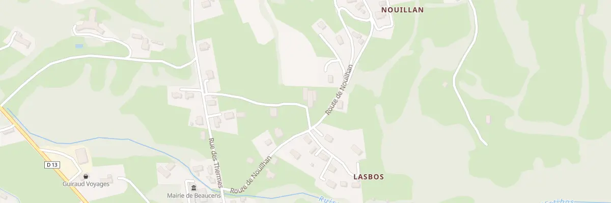 Plan du 5 Rte de Nouilhan à Beaucens