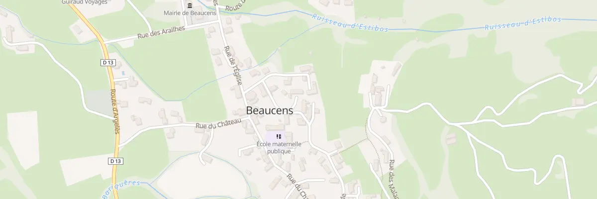 Plan du 15 Che de Bayle à Beaucens