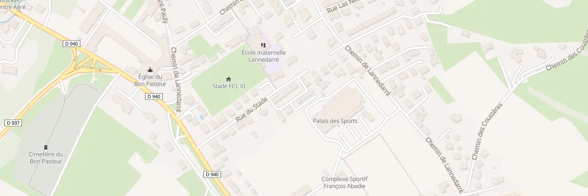 Plan du 12A Rue du Stade à Lourdes