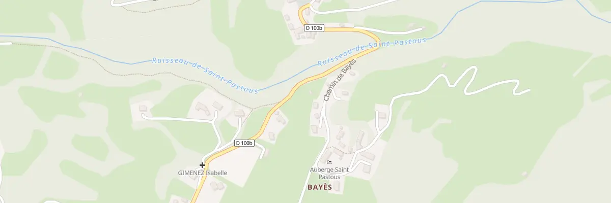 Plan du 2 Che de Bayes à Saint-Pastous