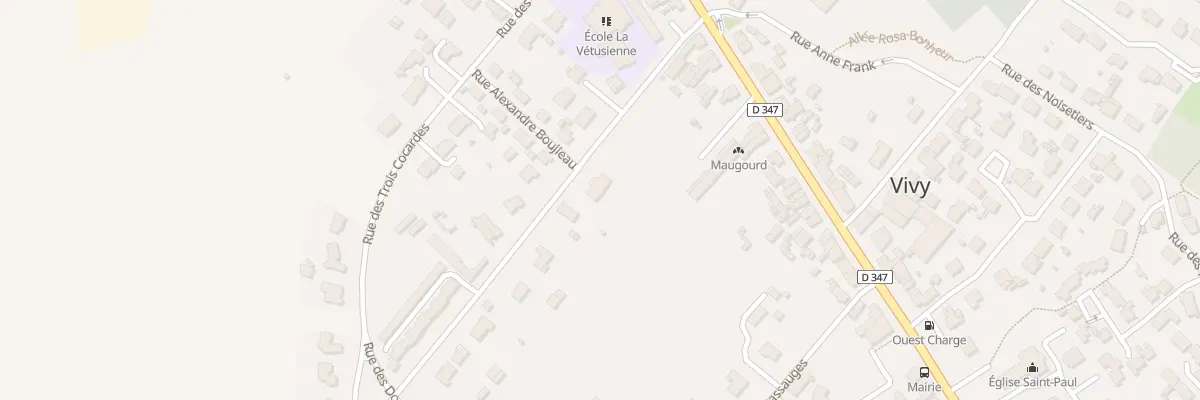 Plan du 5 Av de la Poitevinière à Vivy