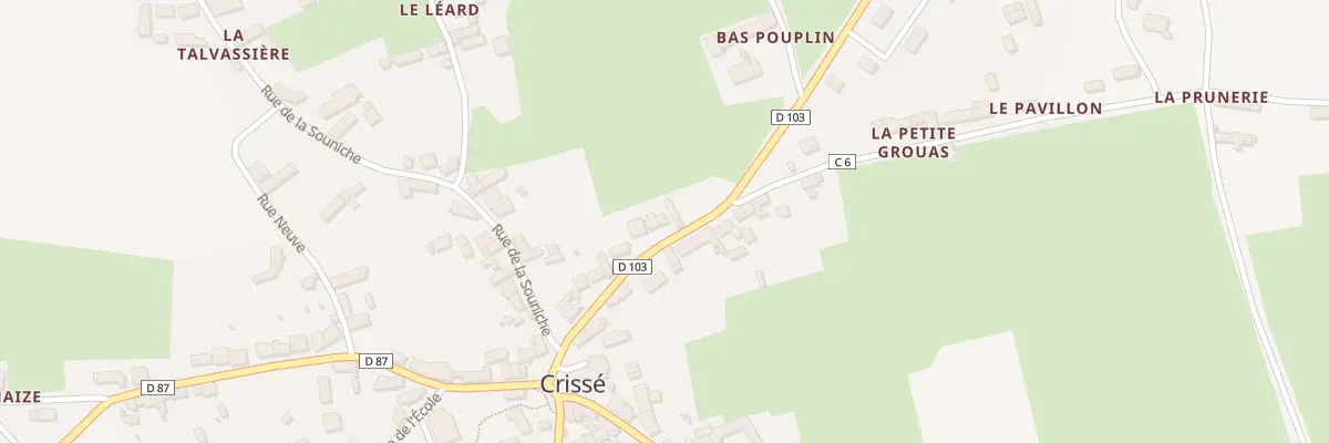 Plan du 9 Rue de la Prunerie à Crissé