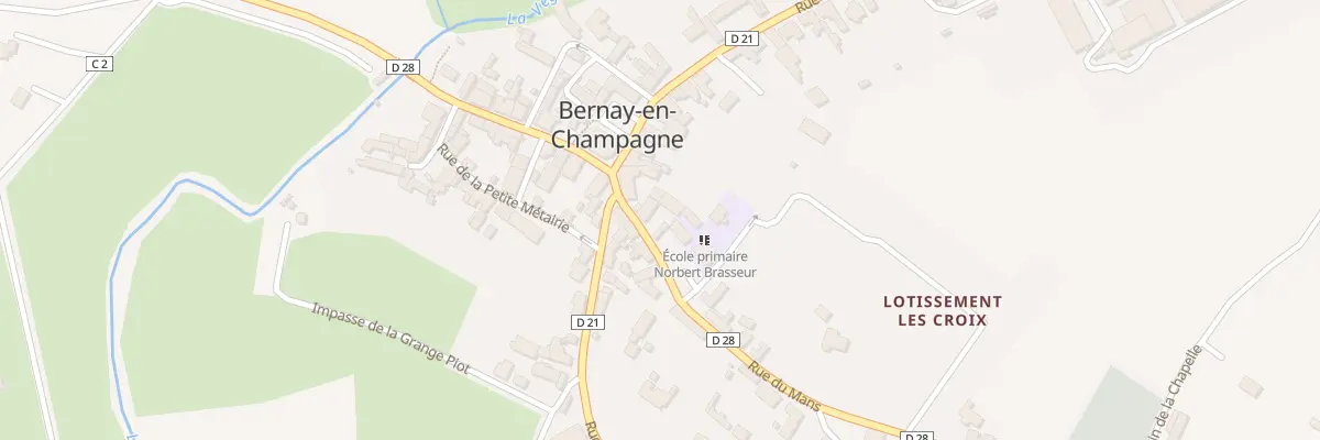 Plan du 3 Rue du Mans à Bernay-Neuvy-en-Champagne