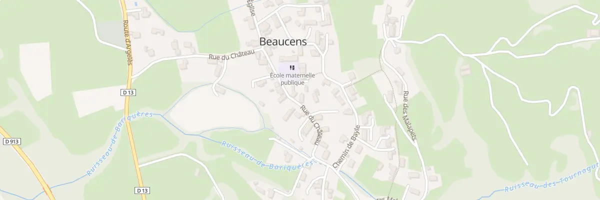 Plan du 21 Rue du Château à Beaucens