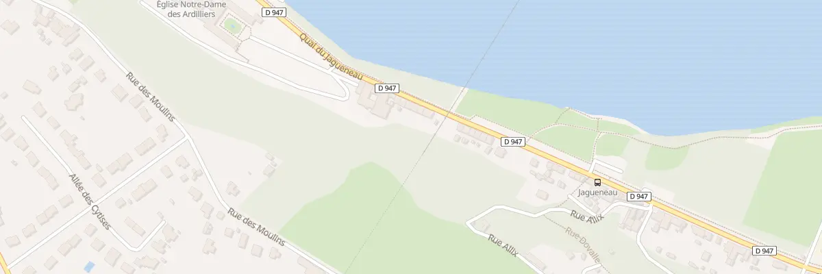 Plan du 691 Quai du Jagueneau à Saumur