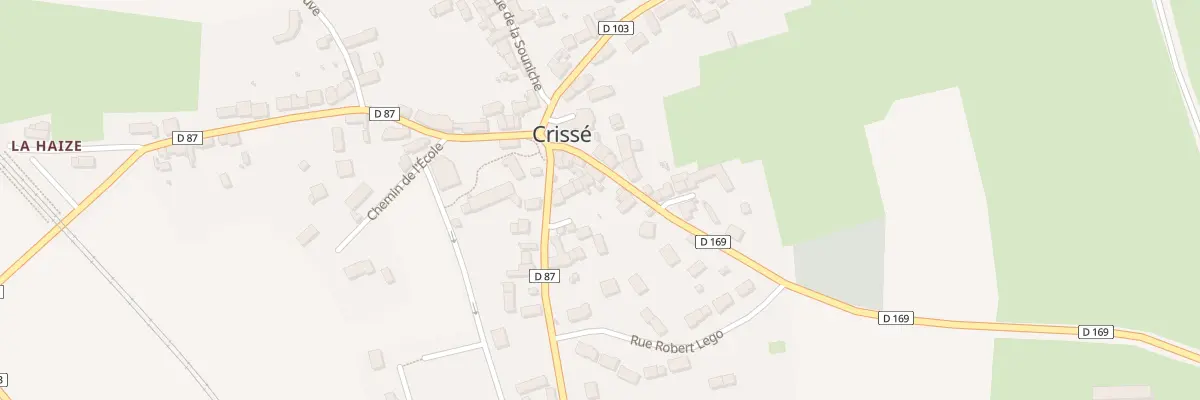 Plan du 6 Rue de la Pommeraye à Crissé