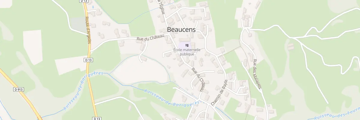 Plan du 30 Rue du Château à Beaucens
