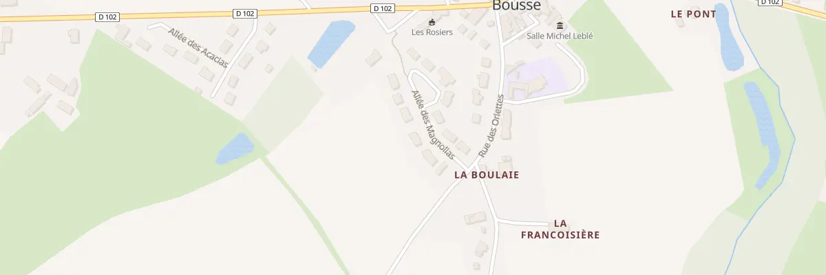 Plan du 5 All des Magnolias à Bousse