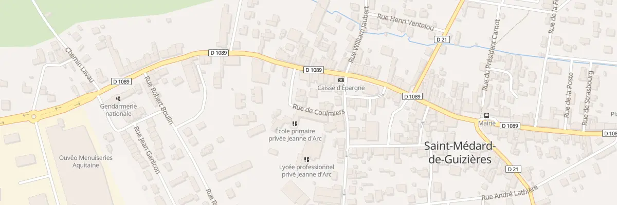 Plan du 9004 Rue de Coulmiers à Saint-Médard-de-Guizières