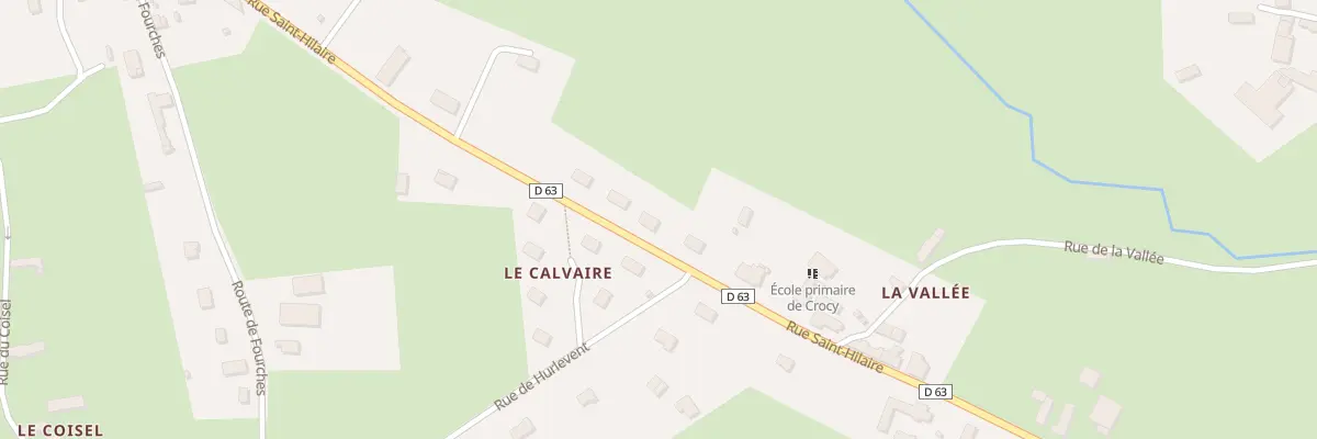 Plan du 33 Rue Saint-Hilaire à Crocy