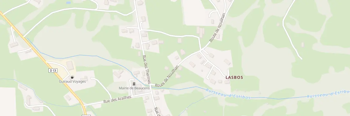 Plan du 1 Rte de Nouilhan à Beaucens