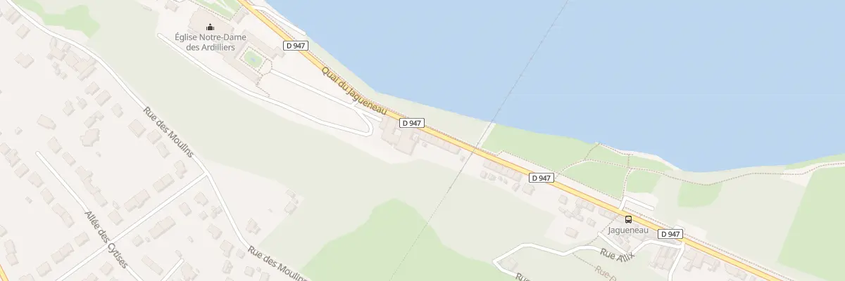 Plan du 711 Quai du Jagueneau à Saumur