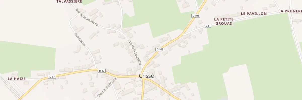 Plan du 3 Rue de la Prunerie à Crissé