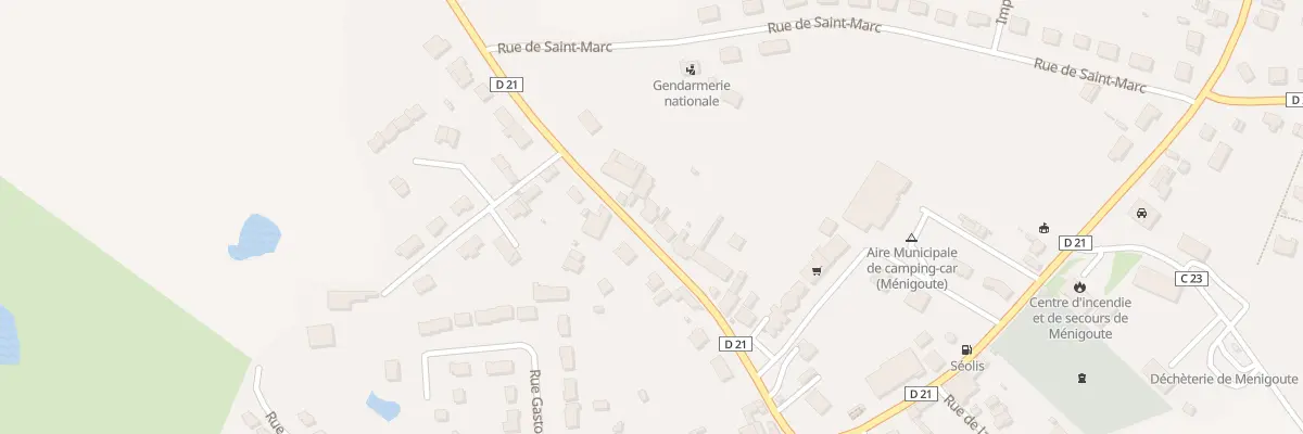 Plan du 28 Rue de Parthenay à Ménigoute