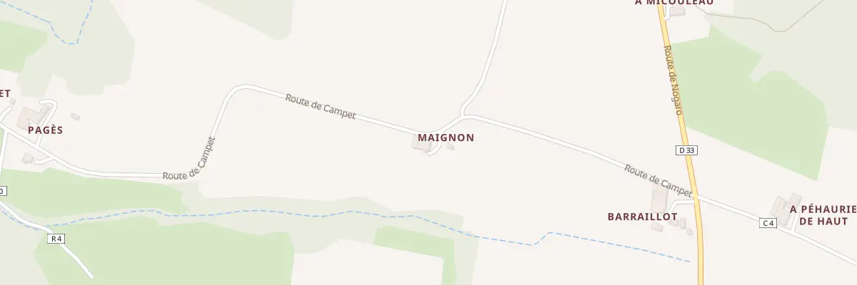 Plan du 172 Rte de Campet à Lias-d’Armagnac