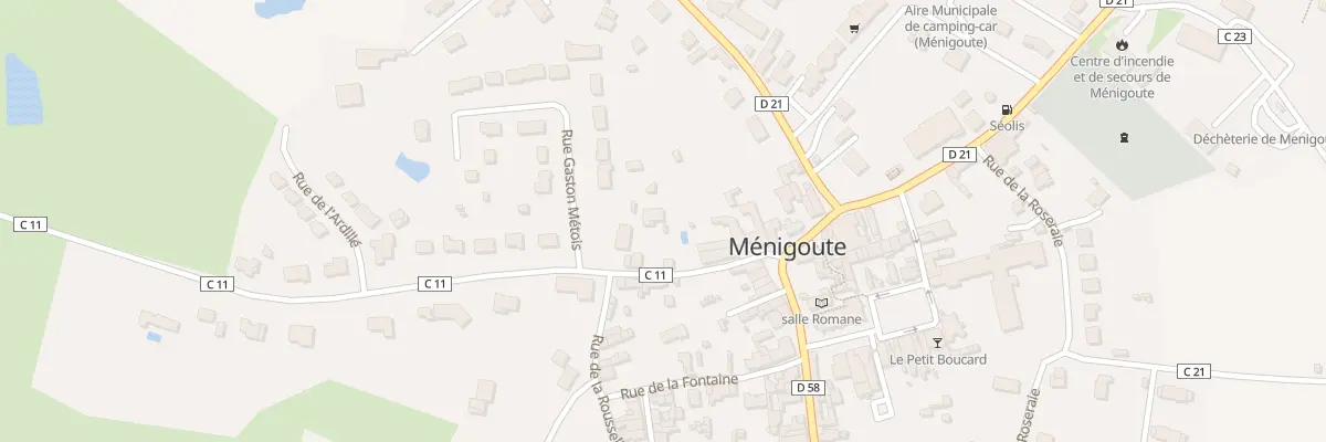 Plan du 6 Rue de Coutières à Ménigoute