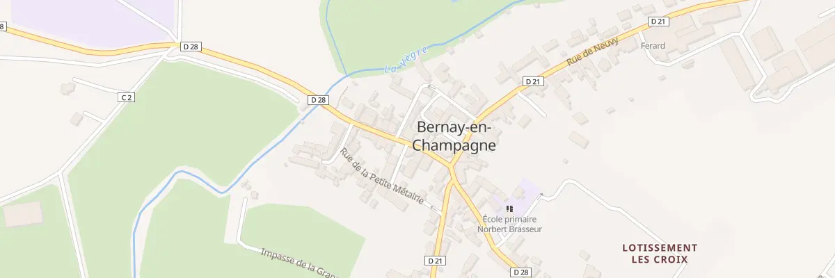Plan du 2 Rue de Saint Symphorien à Bernay-Neuvy-en-Champagne