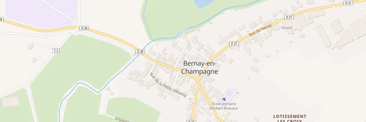 Plan du 7 Rue du Moulin à Bernay-Neuvy-en-Champagne