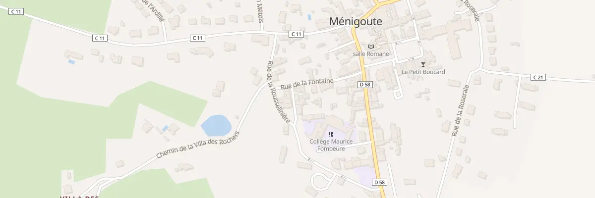 Plan du 6 Rue de la Frairie à Ménigoute