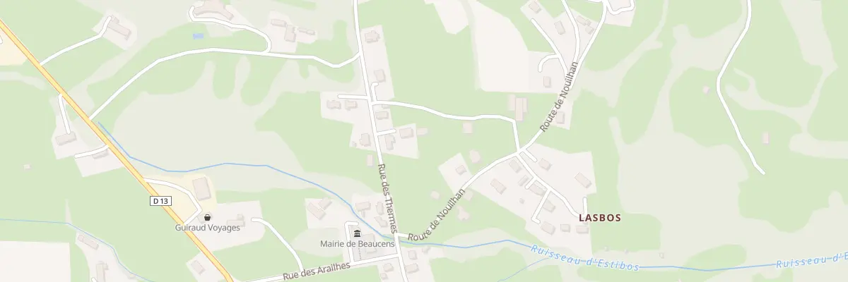 Plan du 5954 Debat Nouillan à Beaucens