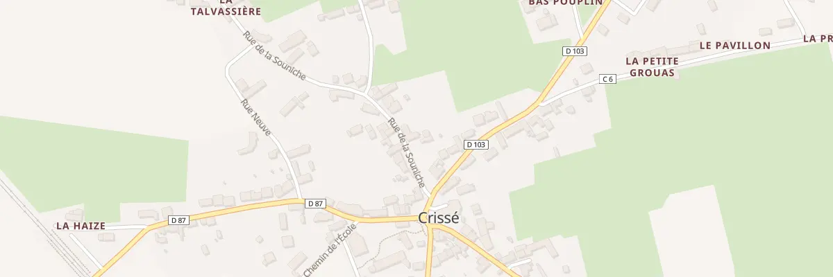 Plan du 2 Rue de la Souniche à Crissé