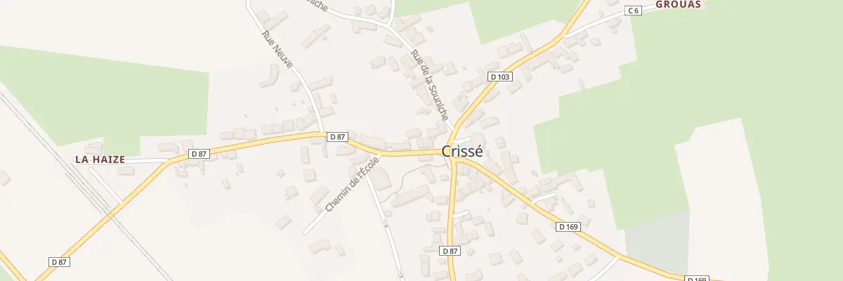 Plan du 8 Rue de la Gare à Crissé