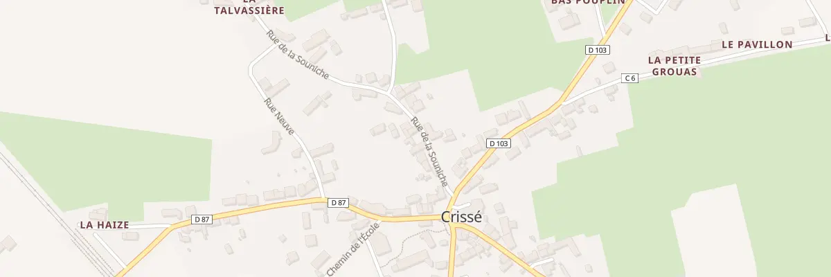 Plan du 7 Rue de la Souniche à Crissé