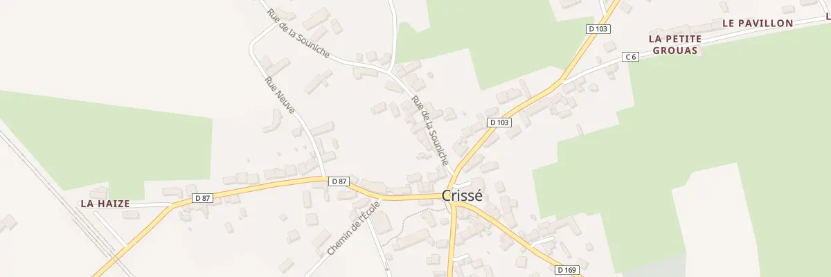 Plan du 3 Rue de la Souniche à Crissé