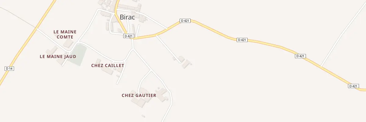 Plan du 2 Chez Leger à Birac