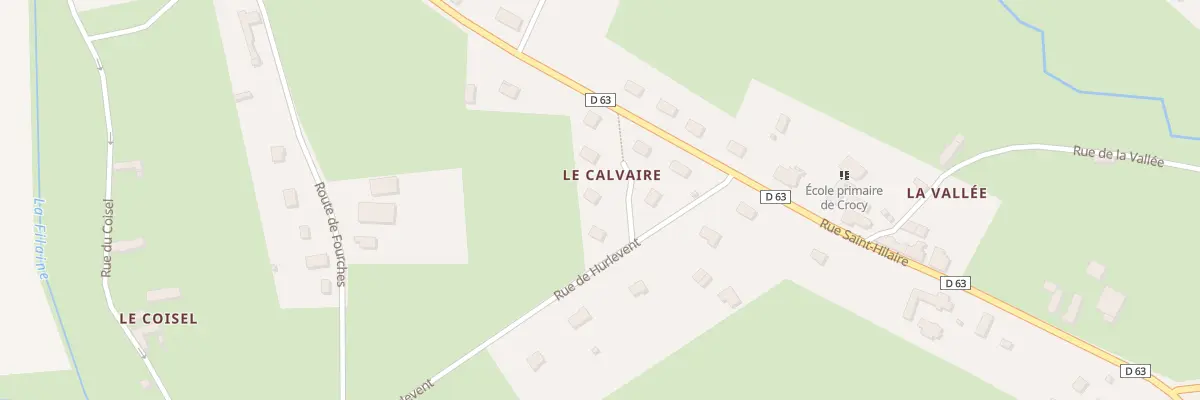 Plan du 3 Imp du Calvaire à Crocy